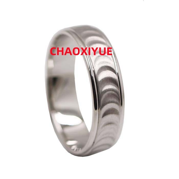 Fine Jewelry Platinum Mens Wedding Ring DEF Color Round 5mm Moissanite Width Mens Band Hip Hop Jewelry