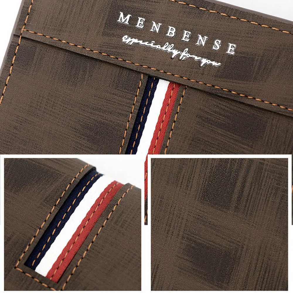 2023 New Short Men Wallets Slim Card Holder Male Purses PU Leather Coin Pocket High Quality Small Mens Wallet Z250527