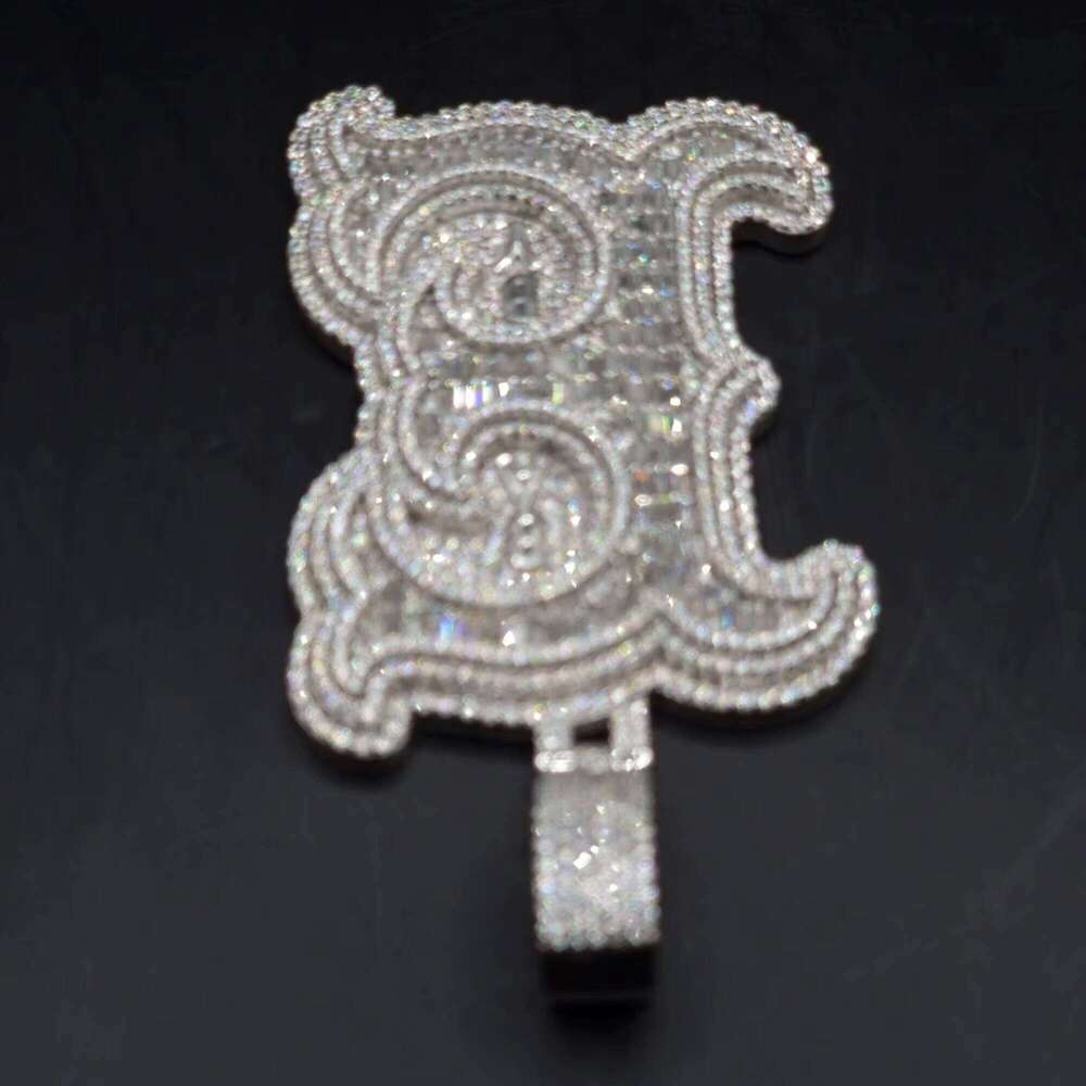 Trendy Moissanite Jewelry Sterling Sier Custom Dia Chain Iced Out Hip Hop Necklace Pendant