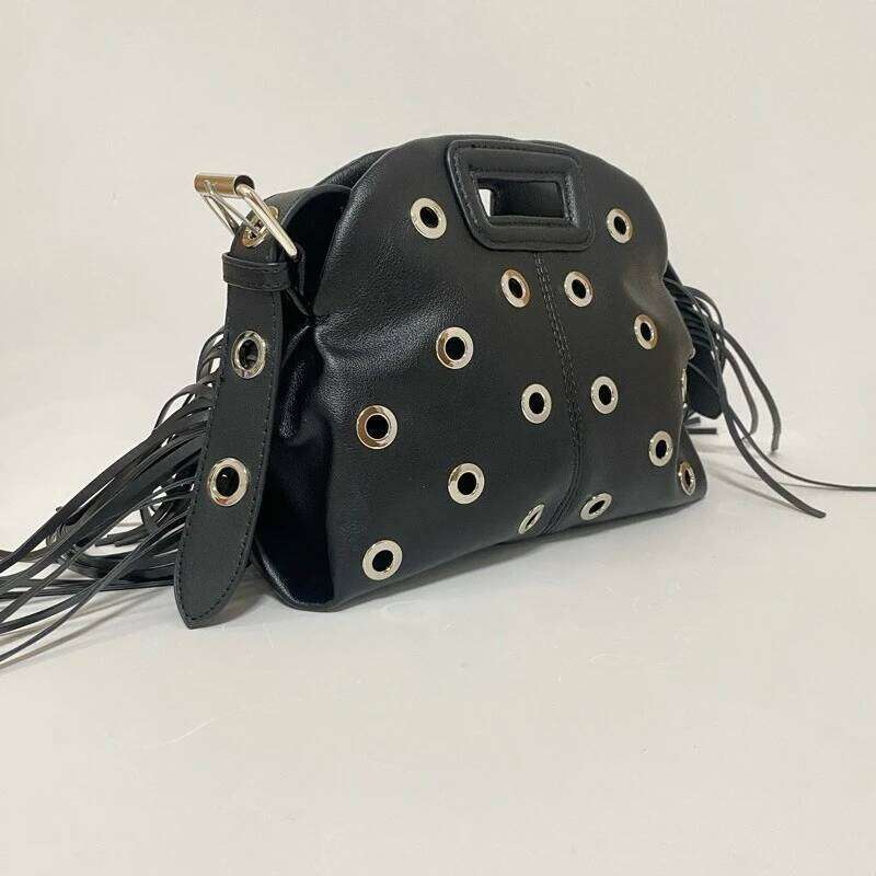 New Fashion Women Handbag Large-capacity Black PU Retro Single-shoulder Luxurious Design Casual Ladies Crossbody Bag