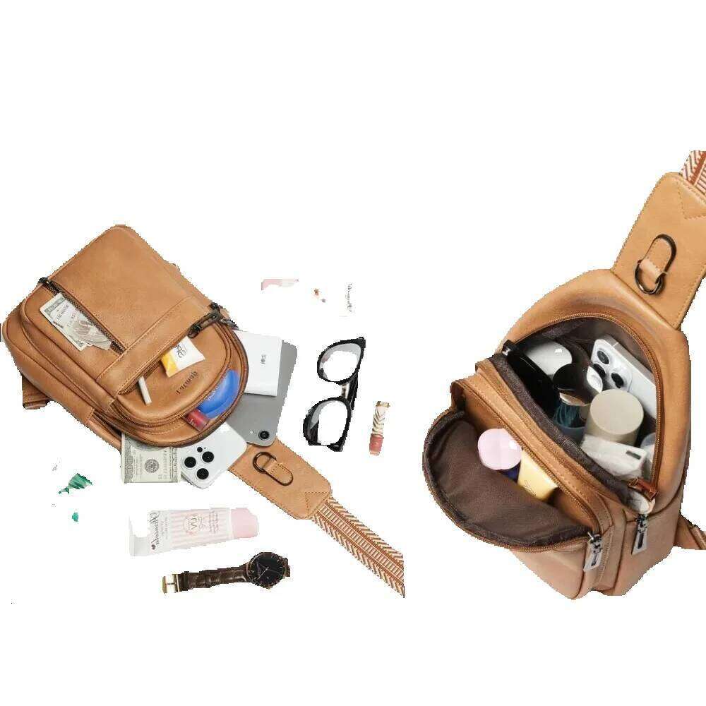 Designer Luxury Sling Bag For Women Men Backpack Fanny Pack Crossbody Chest Travel Shoulder Belt Bags Purse Handbag PU Leather