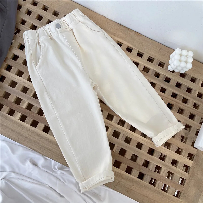 Spring Boys Casual Pants 28 Years Old Children Harem Summer Girls Loose Solid Color Sport Trousers Kids Fashion Clothes 250527