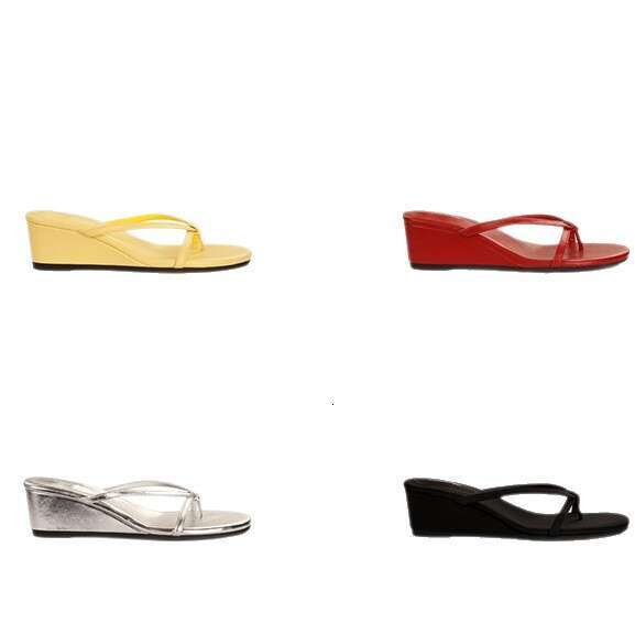 Grape Mom Same Heel Height 6cm ~ French Clip-Toe Fairy Style Outdoor Thin Strap Wedge Sandals