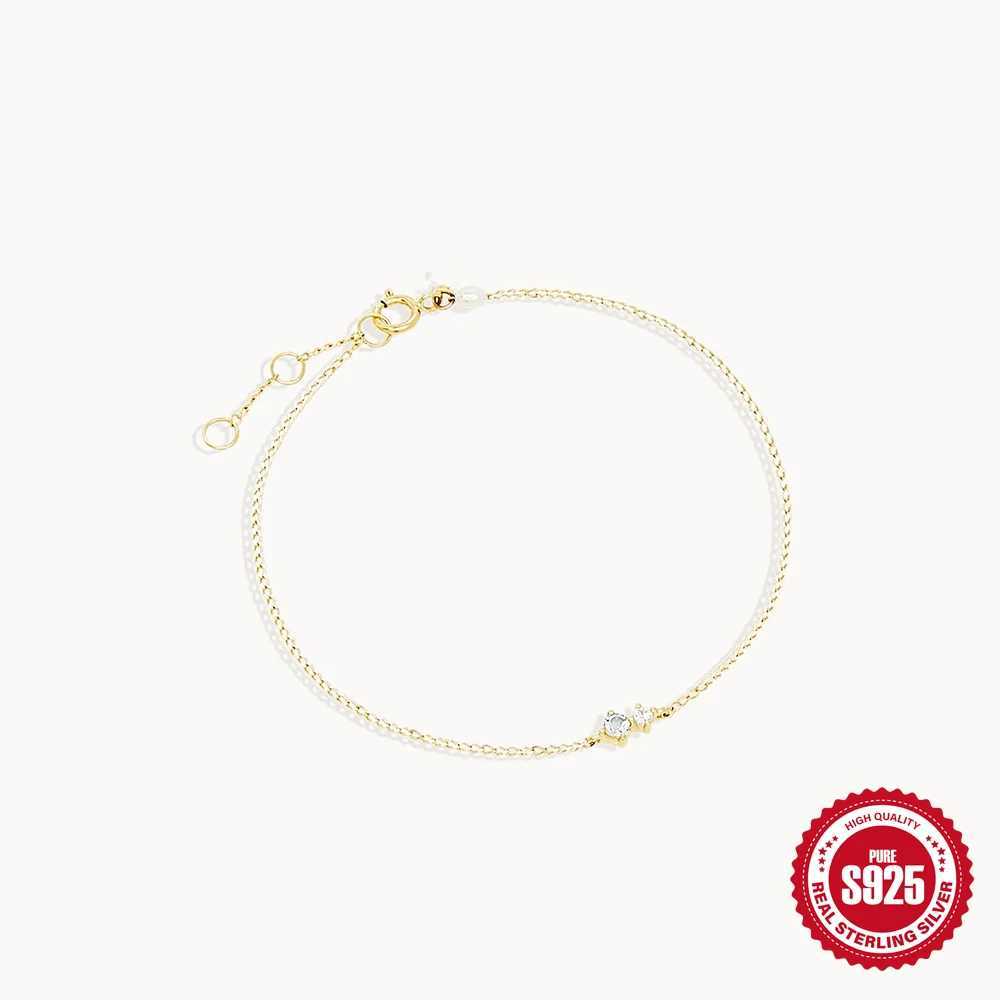 ROXI S925 Sterling Silver Bangle 12 Months Birthday Stone Mini Rainbow Zircon Womens Bracelet Fashion Gift For Mother Couple W250526