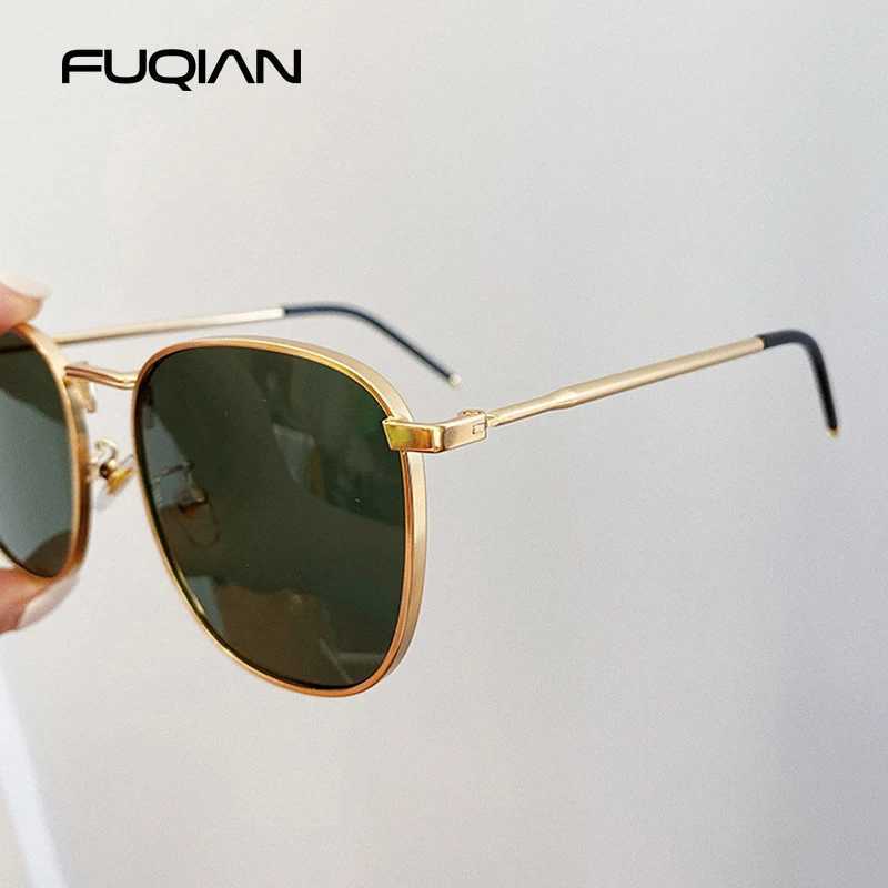 Fashion Metal Square Sunglasses Women Men Stylish Round Sun Glasses Ladies Retro Black Driving Shades UV400 Z250527