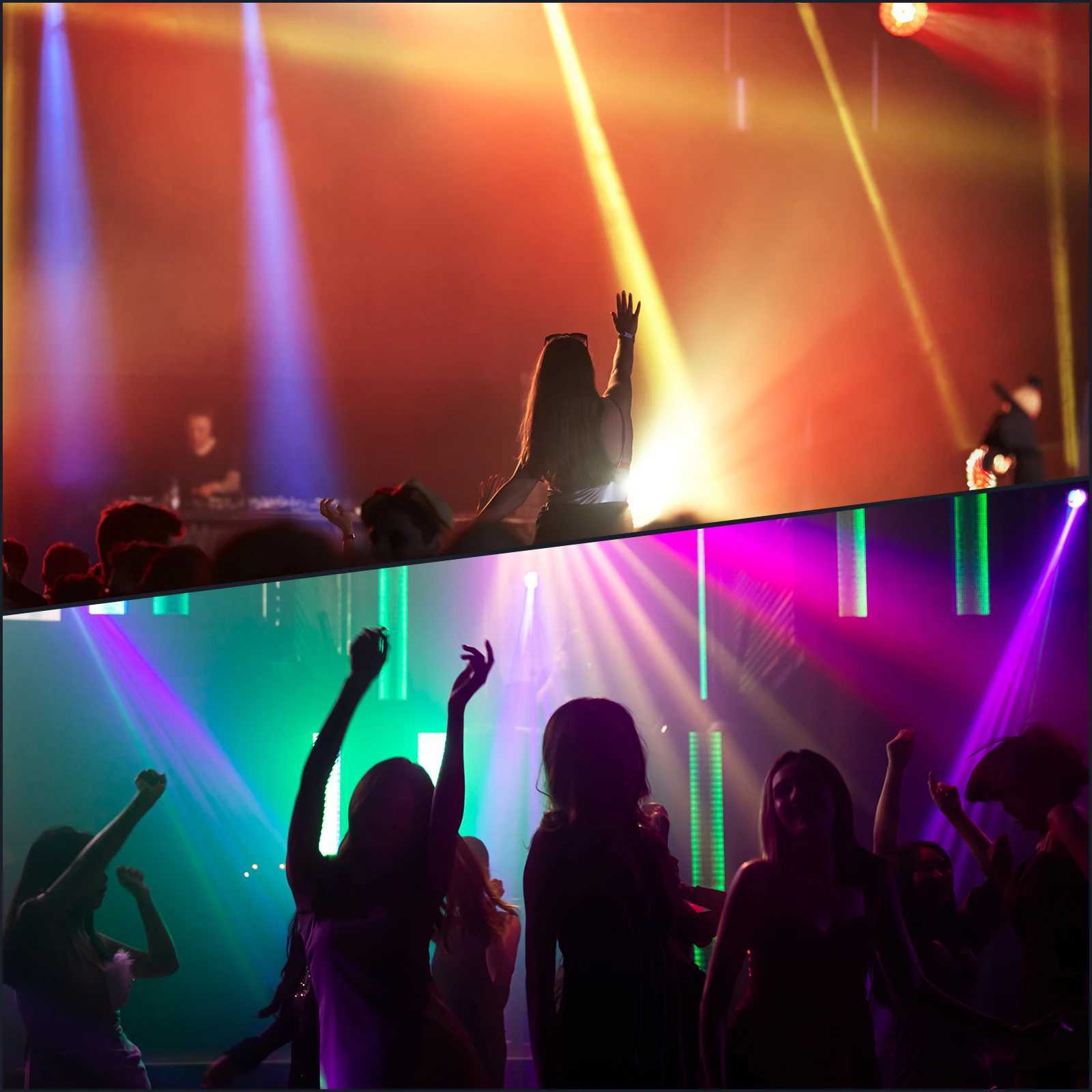 Fieryzeal 10W RGBW Mini LED Beam Moving Head Light 4IN1 LED Stage Light DMX512 Spotlight for Wedding Party Club Disco DJ Light XJ250527