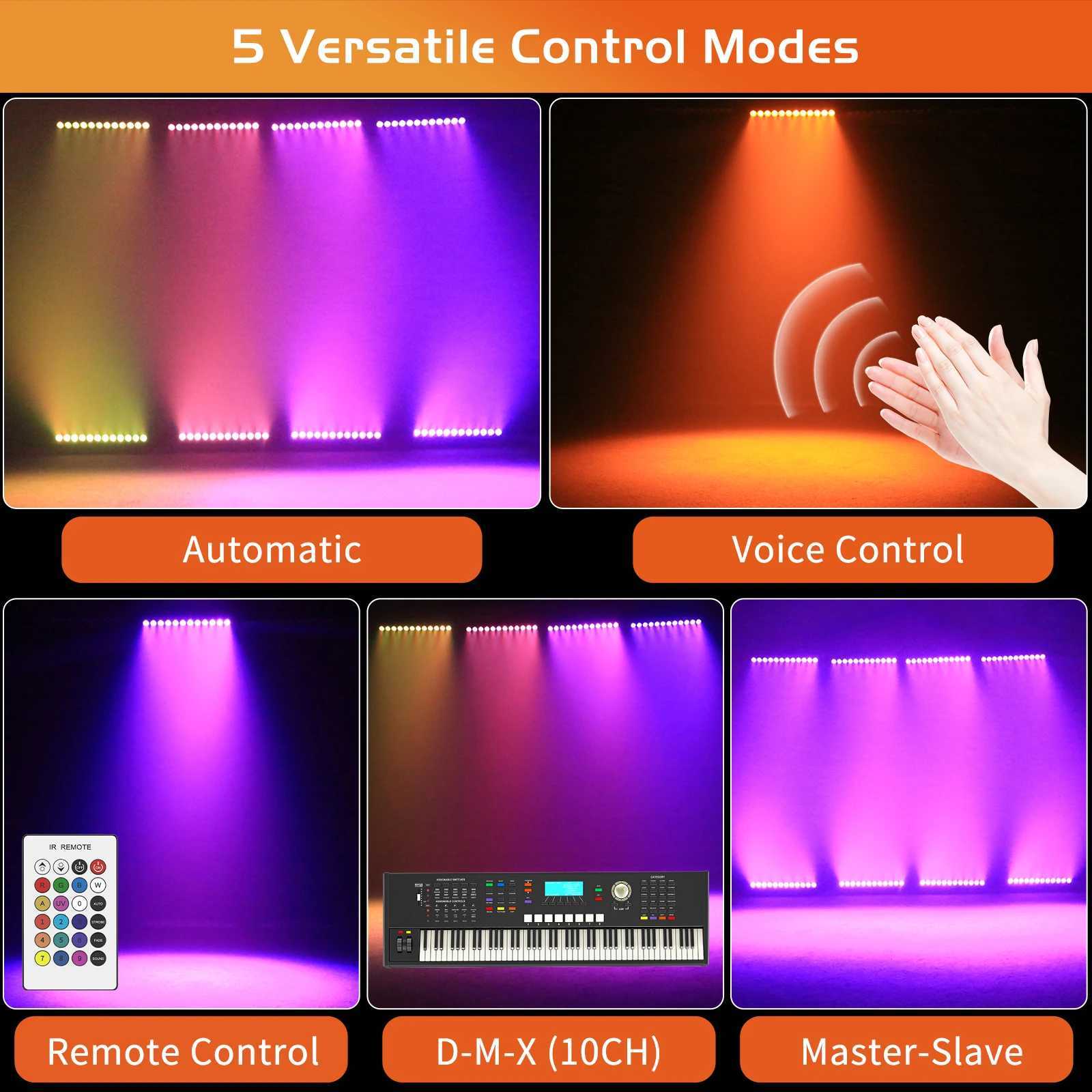 Yiflamefly 72W 12LEDs RGBWA+UV Wall Wash Lights With Remote Control 5200MA Battery Linear LED Stage Light Bar For Party Building XJ250527