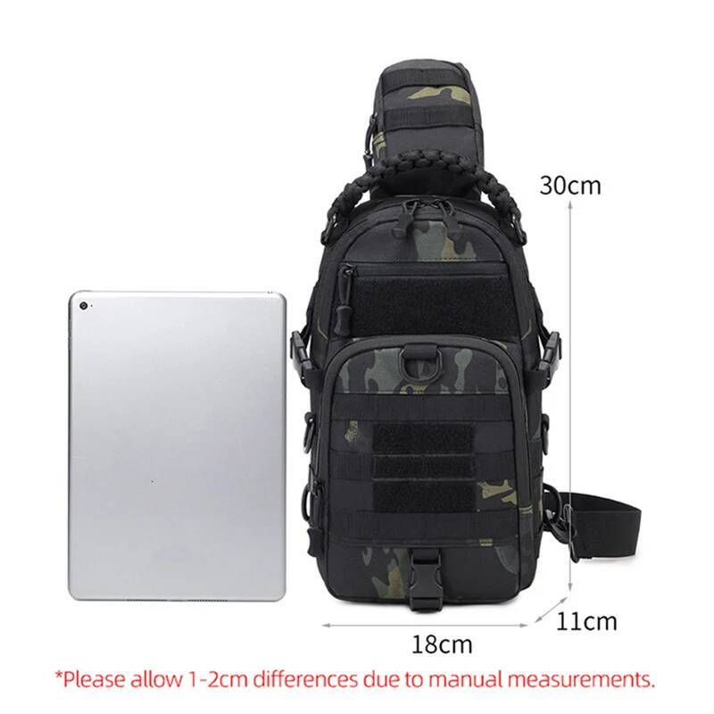 Camping Chest Bag Tactical Backpack for Men Sport Shoulder Outdoor Hiking Climbing Cycling Fishing Travel Sling Fanny Pack