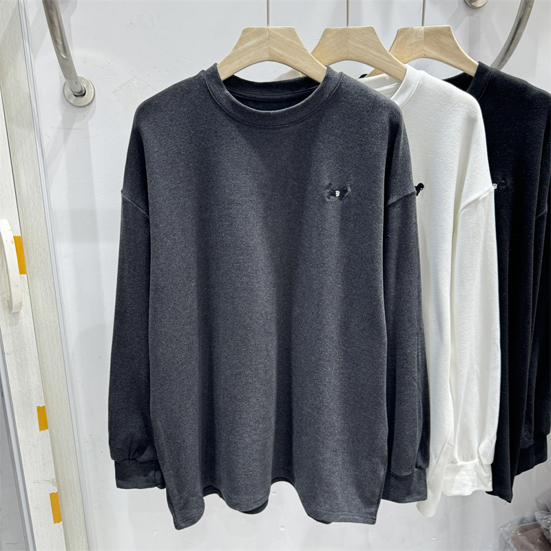 KDY600 Western-style sweatshirt for women autumn and winter new style plus velvet solid color simple hooded loose student top