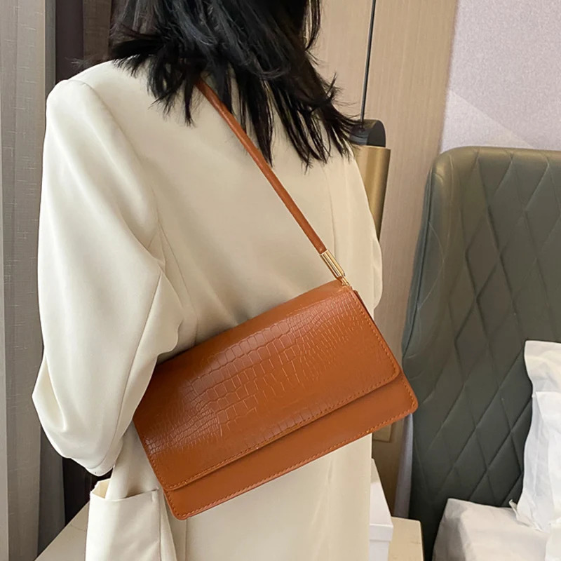 Small Hand Bags Totes For Women Soft PU Leather Ladies Armpit Vintage Shoulder Bag Clutch Handbags And Purse Female Bolso 250526