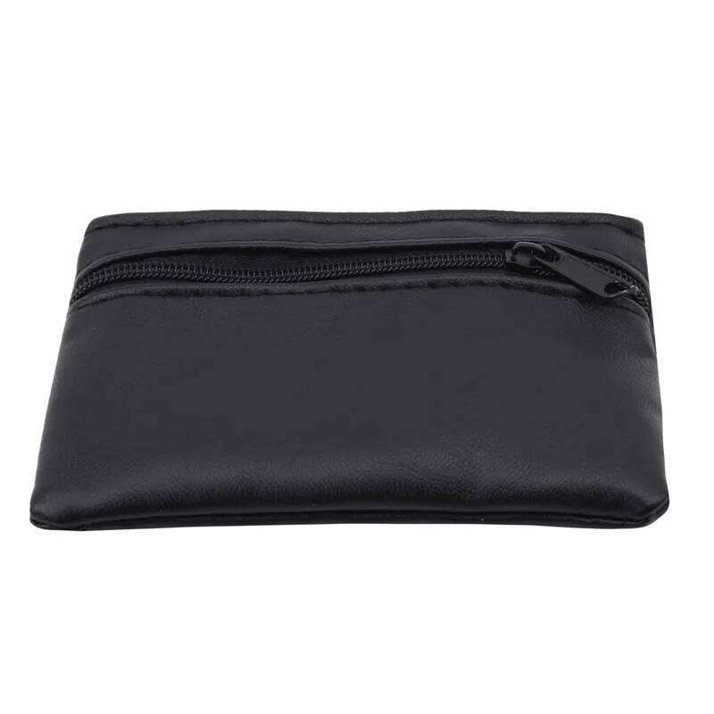 Men Women Card Key Soft Holder Zip Leather Wallet Pouch Bag Purse Gift New Fashion Black Mini Coin Holders