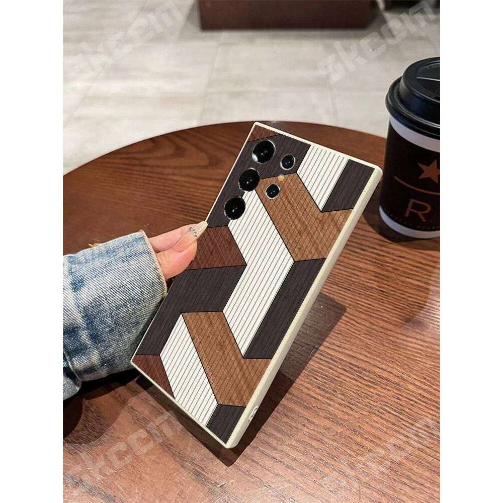 Vintage Wood Grain Pattern Case For Samsung Galaxy S25 S24 S23 S22 Ultra Plus S20 FE A15 A35 A51 A54 A55 A71 A72 A73 Cover