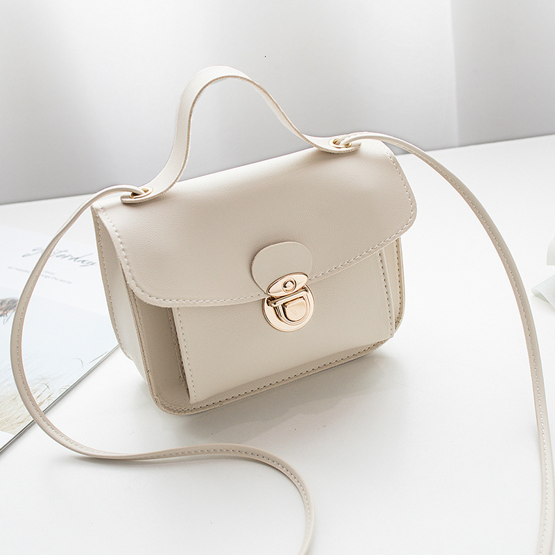 Brand High Quality Style Lock Buckle Square Summer and Style Double Pocket Single Shoulder Crossbody Handbag Mobile Phone Small Bag Free Delivery Desi
