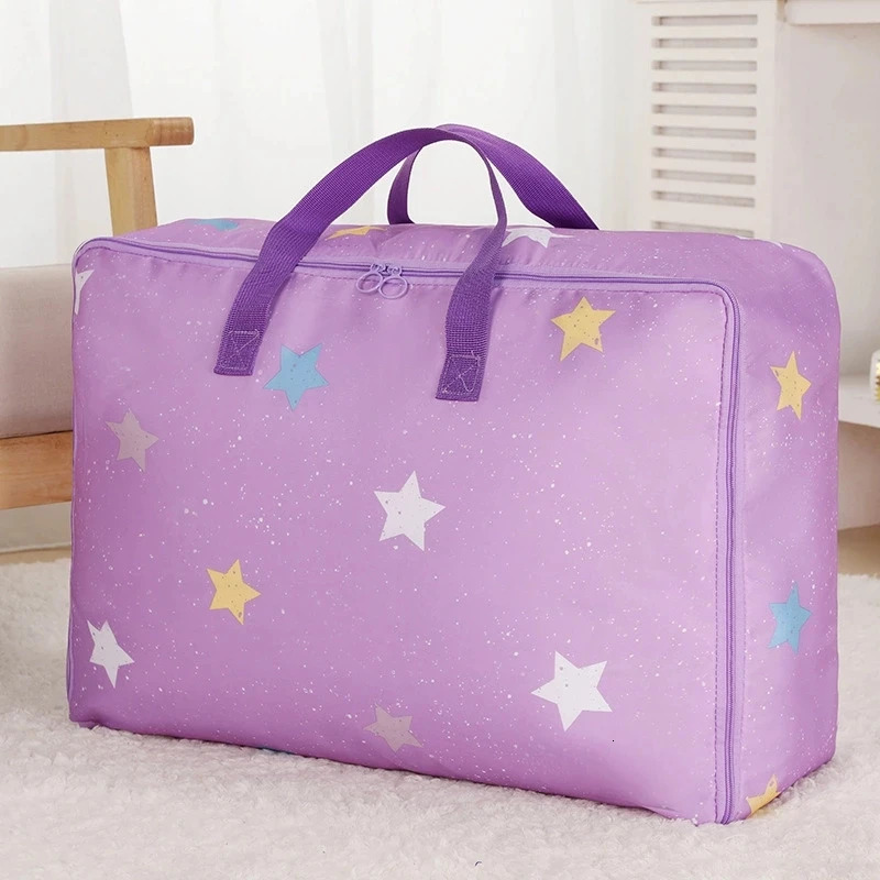 Portable Storage Bag Cartoon Oxford Cloth Quilt Storage Bag Large-Capacity Travel Package Toy Organizing Bag Waterproof Package 250526