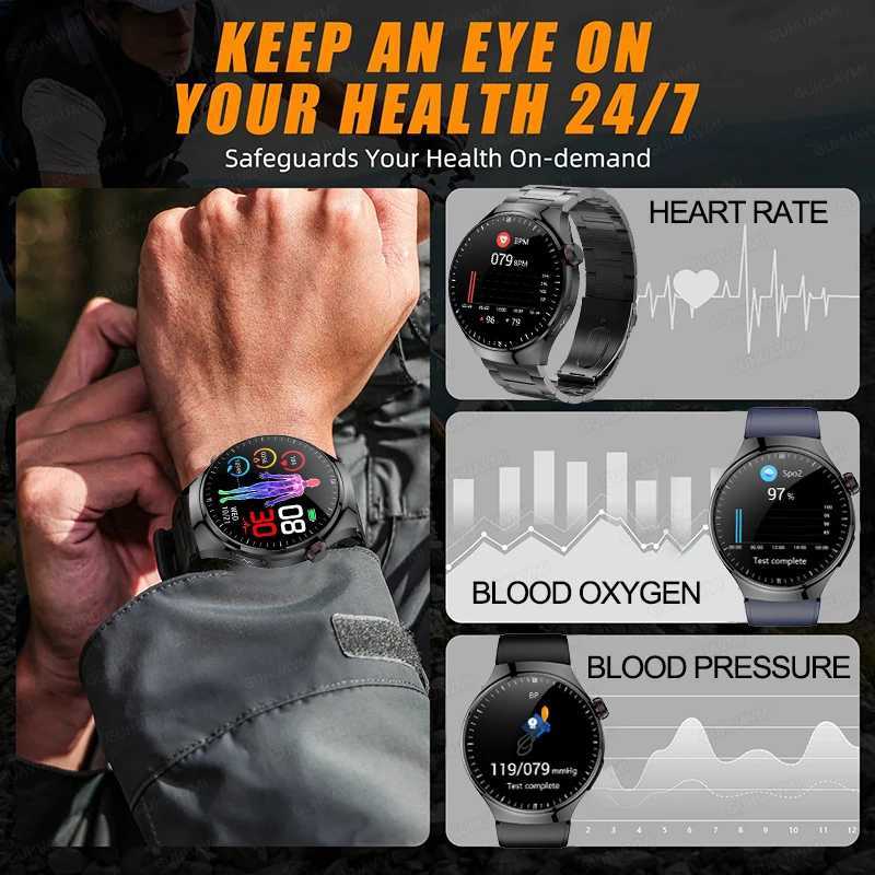 2025 New For Accurate Blood Lipid Uric Acid Smart Watch Men Women ECG+PPG Blood pressure etooth call Health SmartwatchXJ250513