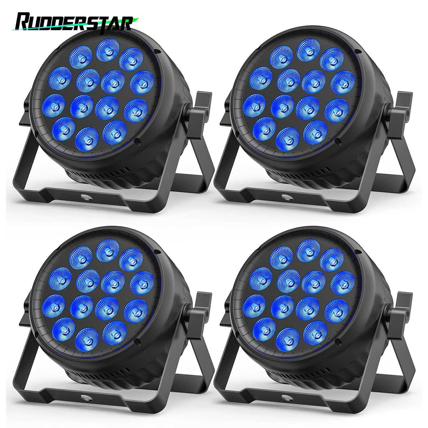4PCS 14LED RGBW Stage Par Lights 180W DJ Disco Party Lights Sound Activated Stage Effect Lighting Projector for Concert TheaterXJ250527