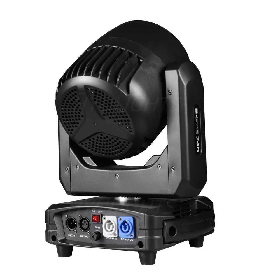 7x40W RGBW 4in1 LED Spotlight Wash/Beam /Zoom Professional DJ/Bar Lighting Big Bee Eye Moving Head disco strobe stage lights XJ250527