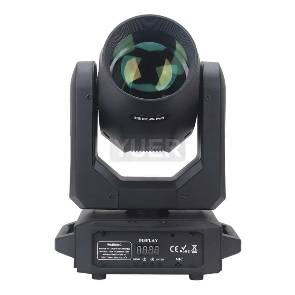LED Moving Head Light 200W Beam+Spot+18 Rotating Prisms+Rainbow 12 Gobo 8 Color Effect DJ DMX Stage Light Effect Light Disco Bar XJ250527