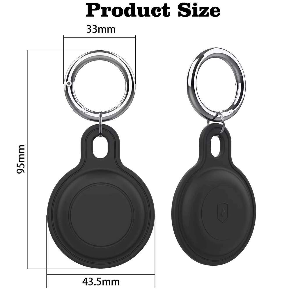 Silicone Box AirTag Bracket for Seat Belt Keychain