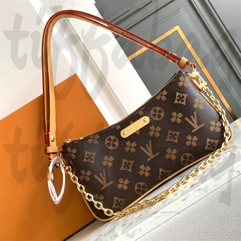 Evening Bags Designer Bag Easy Pouch Women Crossbody gradient Shoulder wallet on chain bag Lady On Strap Purse Letters Embossed Flower Stripes Handbags two straps