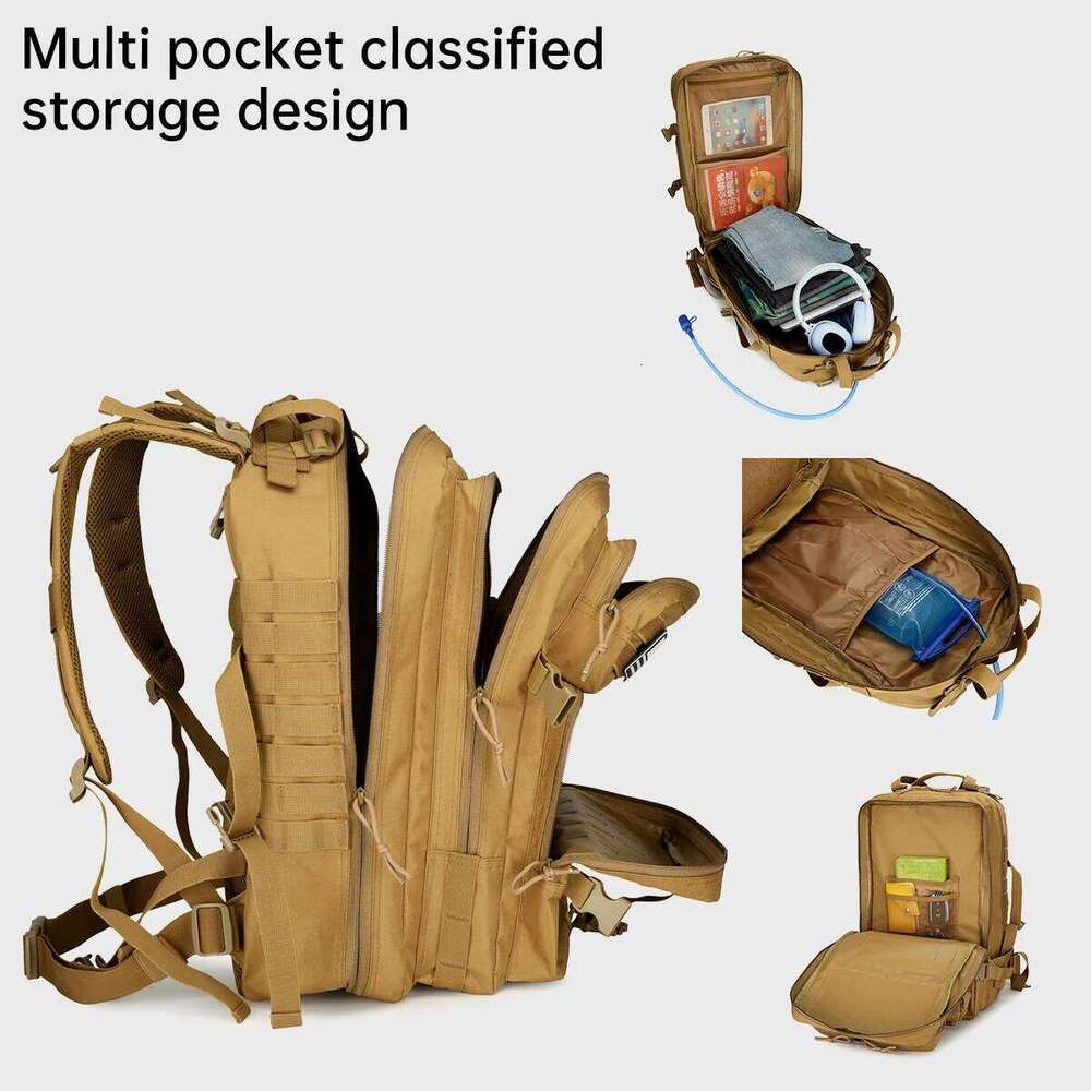 New Travel Tactical Large Capacity Oxford Cloth Backpack Men s Waterproof Outdoor Mountaineering Bag