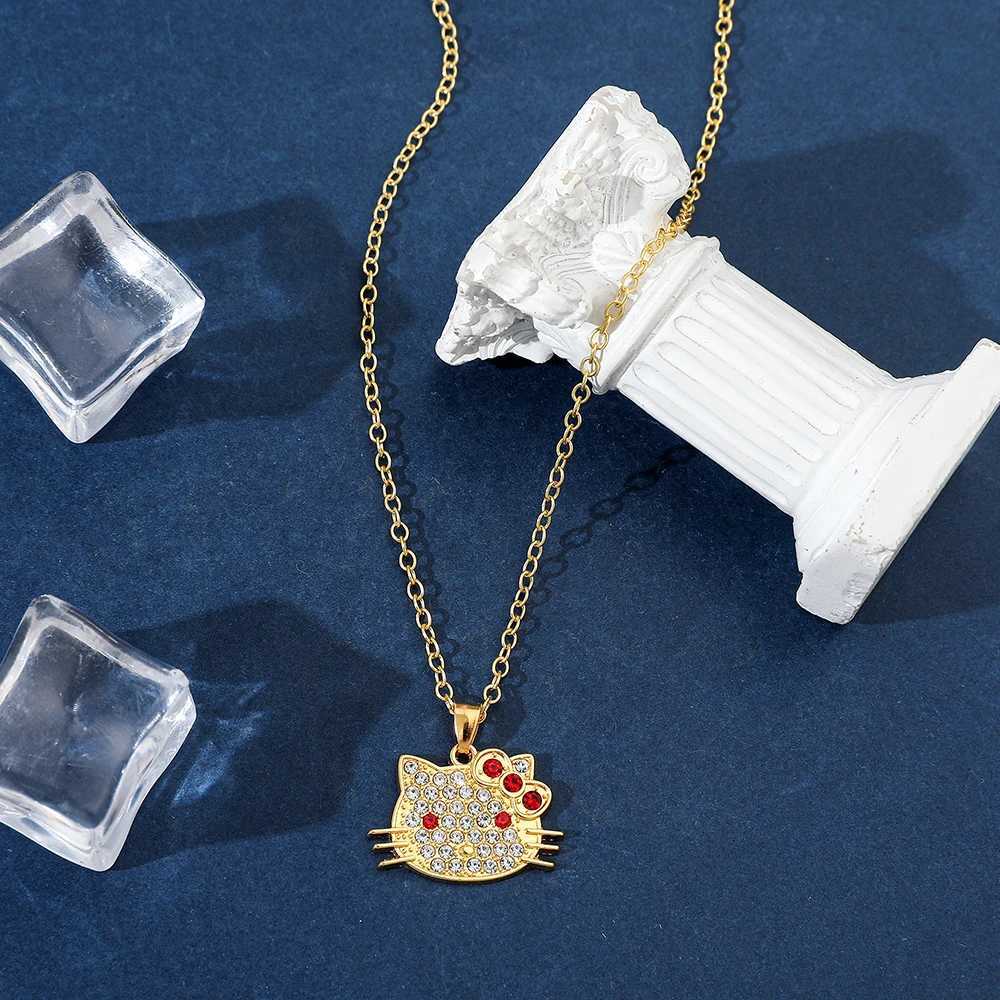 Sanrio Hello Kitty Anime Figures Cartoon Necklace for Women Girl Decoration Birthday Gifts w250716