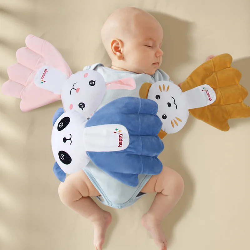 Baby Soothing Hand Palm Patter for Sleep Startle Prevention Infant Calming Sleepers Cartoon Animal Pillow borns Girl Boy 250527
