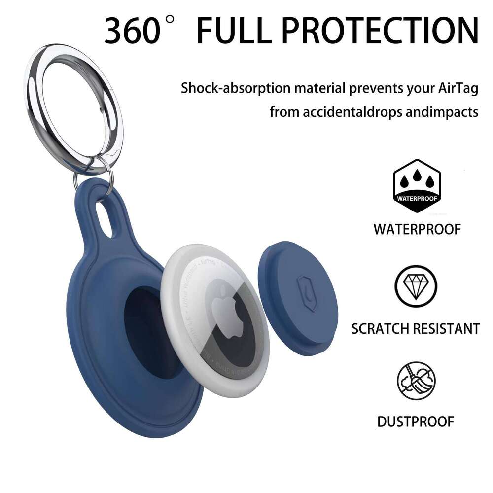 Silicone Box AirTag Bracket for Seat Belt Keychain