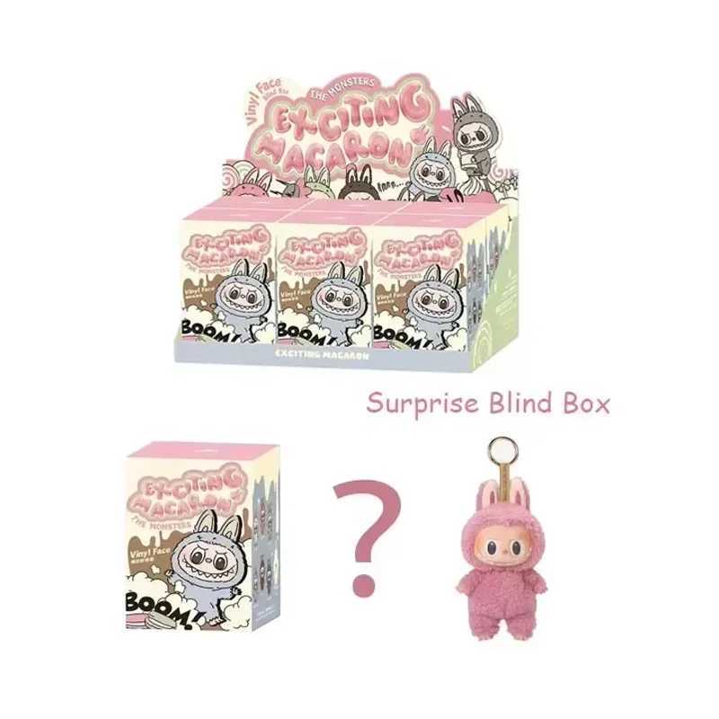 Labubu The Monsters Heartbeat Macaron Enamel Face Blind Box PVC Figurine Tabletop Ornament Kawaii Doll Kid Birthday Gift W250526