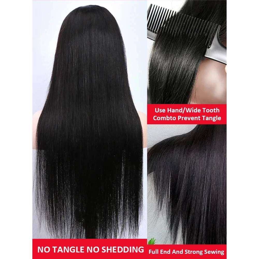 Mossily 300 Density Brazilian 30 40 Inch Bone Straight 13x4 13x6 HD Front Human Hair Wigs Lace Frontal 5x5 Glueless Wig