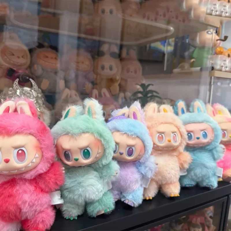 2025 Labubu Heartbeat Macaron Enamel The Monsters Face Blind Box PVC Figurine Tabletop Ornament Kawaii Doll Kid Birthday Gift W250526