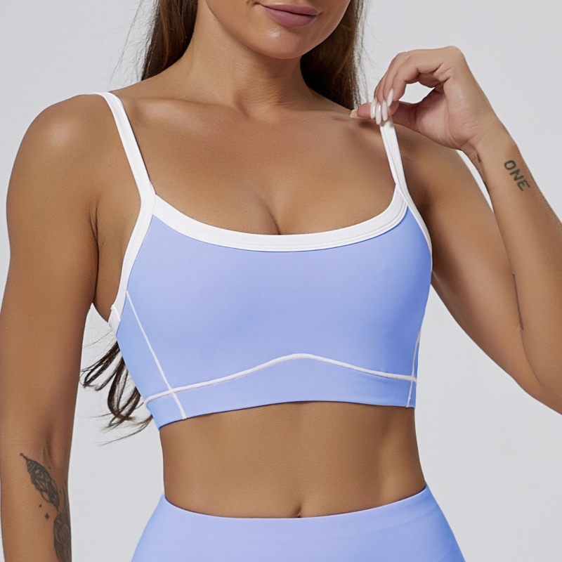 Sports bra yoga outfits women gym elastic skinny quick dry suspenders waistcoat outdoor athletic running backless moisture wicking workout clothes siz