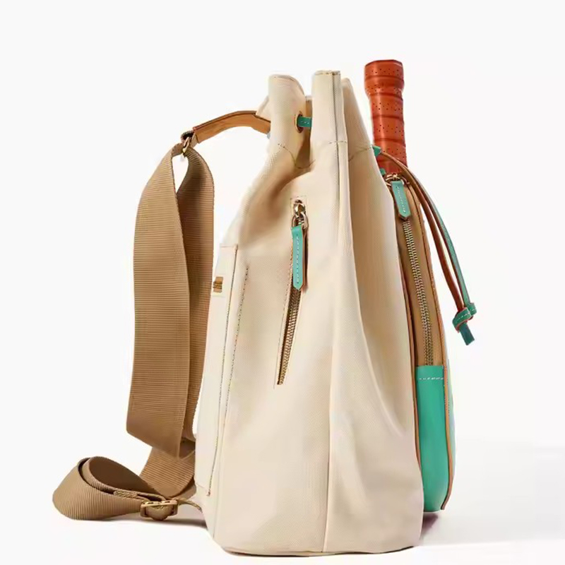 Sports Gear: Adjustable Multi-Pocket Tennis Racquet Set & Durable Canvas Tote