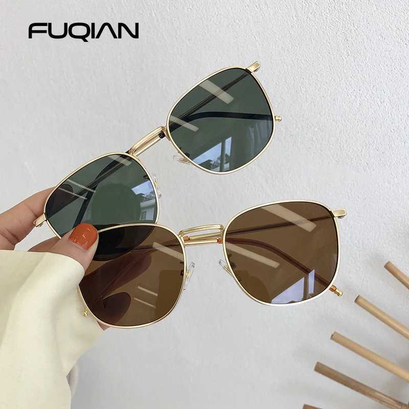 Fashion Metal Square Sunglasses Women Men Stylish Round Sun Glasses Ladies Retro Black Driving Shades UV400 Z250527