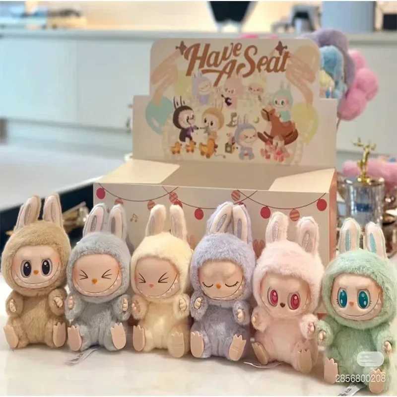 Yksek Kaliteli Makaron 2. The Monsters Labubu Oturma Partisi Vinil Pelu Kr Kutu Dekoratif Srpriz Kutu Bebek Koleksiyon Hediye M250526