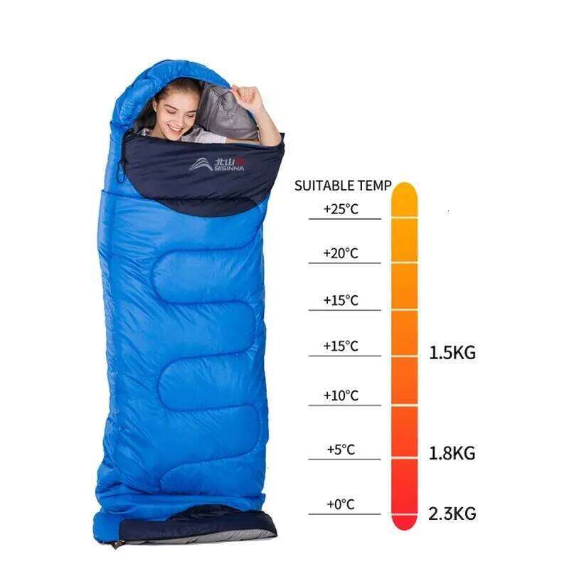 BISINNA Camping Bag Ultralight Waterproof Winter Warm Envelope Backpacking Sleeping Bags for Outdoor Traveling Hiking
