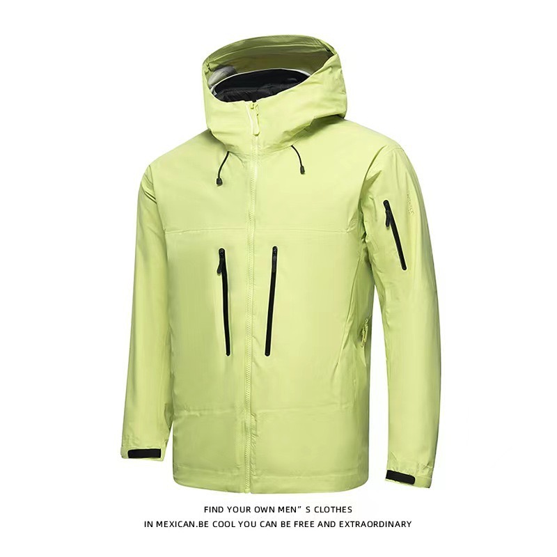 Men's Jackets Arc Duricrust Rain-proof Mens Womens High Quality Camping Coat Outdoor Waterproof Windbreaker Hiking Mountain Clothes