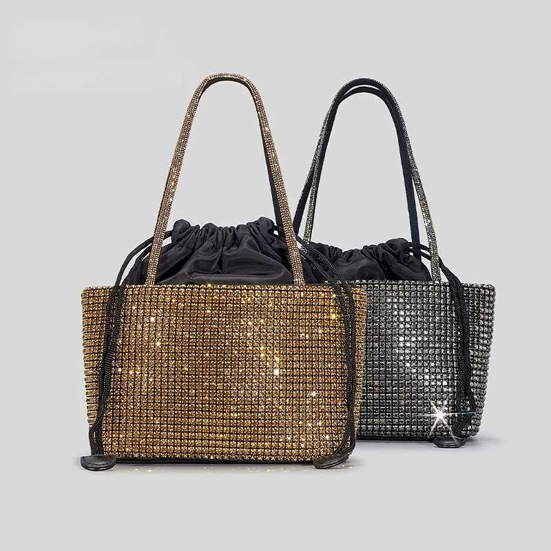 5 Color Diamonds Evening Clutch Bags For Wedding Party Women Luxury Designer Shiny Rhinestone Bucket Purses and Handbags Fashion W250527