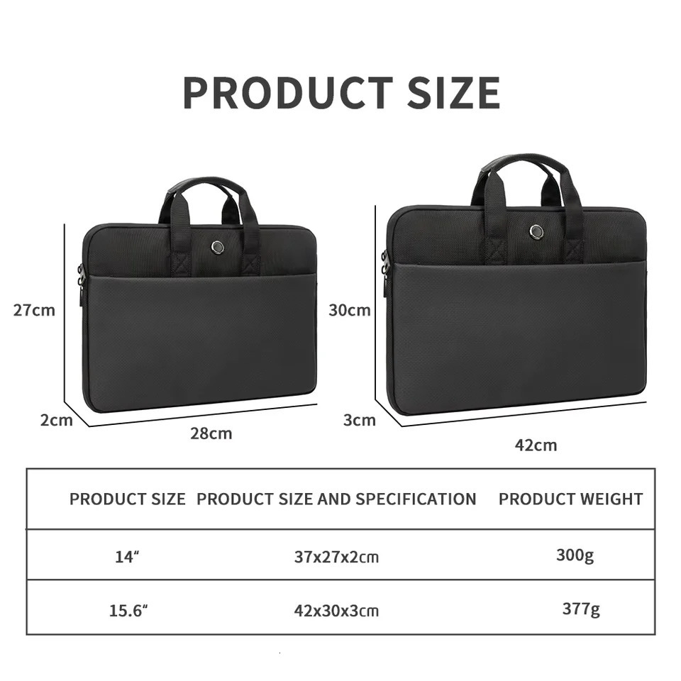 Laptop Bag 14 15.6 Inch Notebook Handbag For Macbook Case Portable Laptop SlEEve For Computer Briefcase Travel Bags 250526