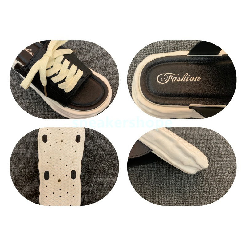 designer platform sandals womens slides flat heels sandal fashion lace-up designer slippers summer slip-on sandale casual height-increasing women shoe