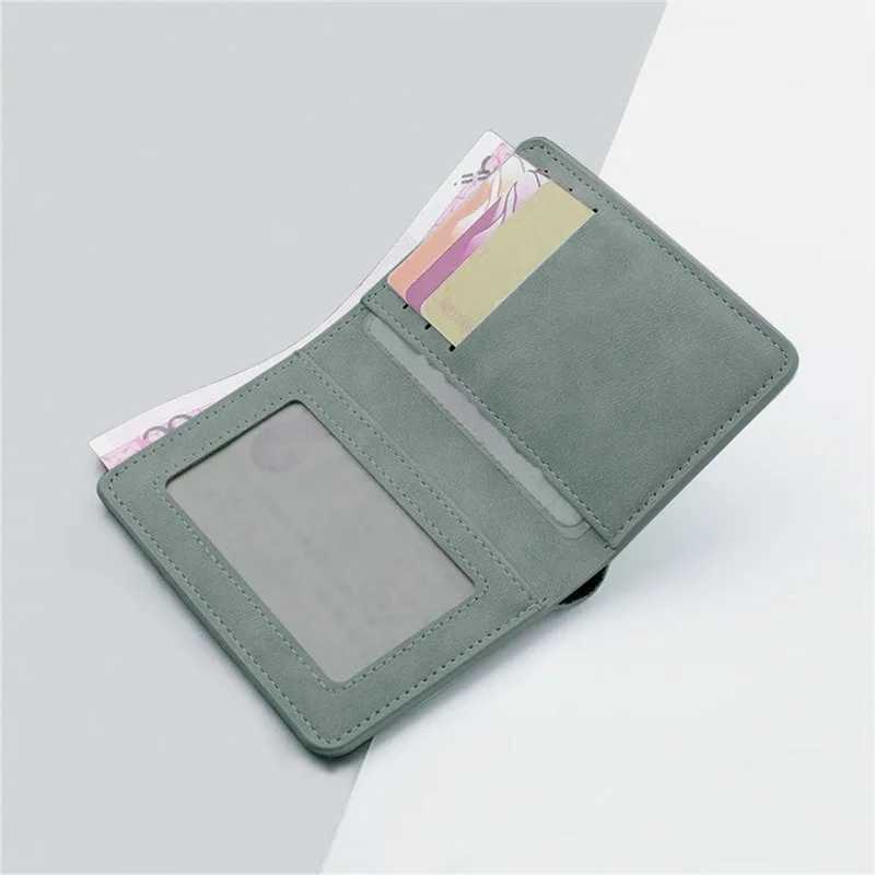 Men/Women Fashion Wallet ID/ Holder Wallet for Men Multi-Card BagHolder Two Fold Small Wallet Black/gray Coin Purse Z250527