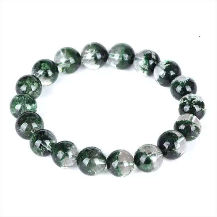 High Quality Brazil Green Men Ghost Natural Stone Jewelry Bracelet