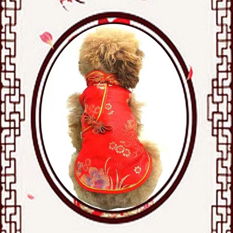 Pet clothes, cats, dogs, cheongsam, ancient style