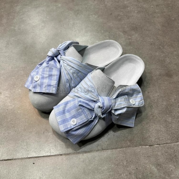 designer sandals bowknot slides women shoes clogs slippers flats heels slide summer one-piece sliders casual daily flip flops womens sliders free ship