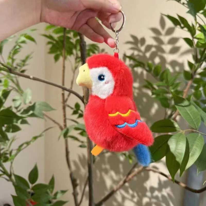 Creative Birds Doll Series Plush Keychain For Bag Pendant Cute Penguin Keyrings For Car Keys Accessories Kawaii Parrot Pendant W250526