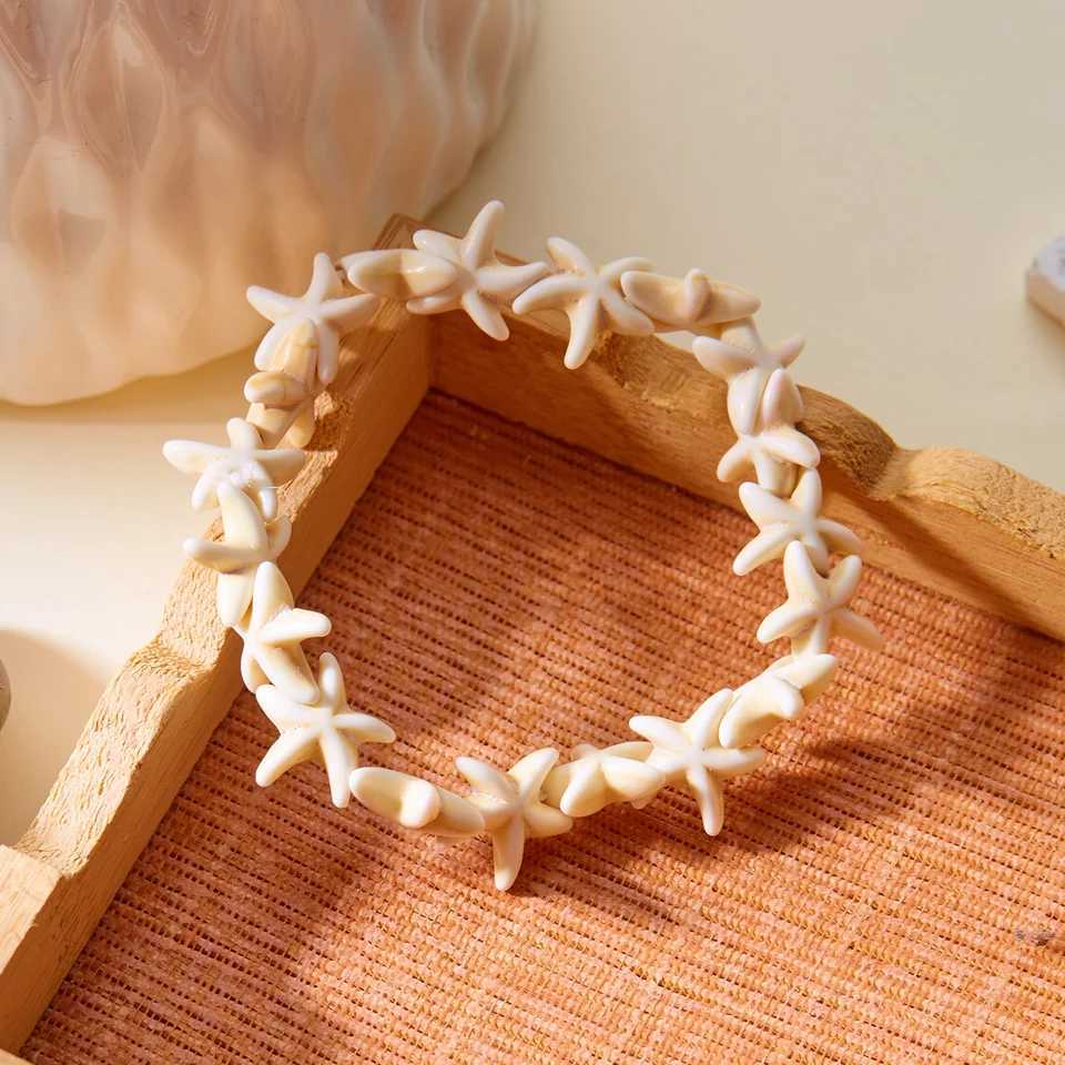 Bohemian Imitation Shell Beads Bracelet For Women Sea Star Turtle Woven Rope Bracelet Handmade Friendship Beach Holiday Jewelry W250526