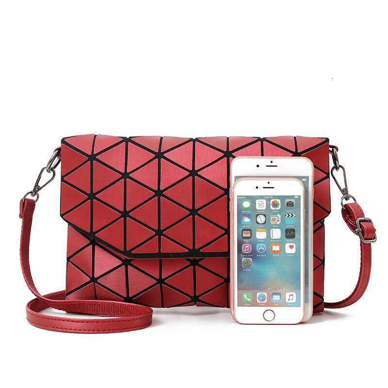 2024 Fashion Women Geometric Messenger Korean Style Single One Shoulder Bag Office Lady Versatile Hand Bag