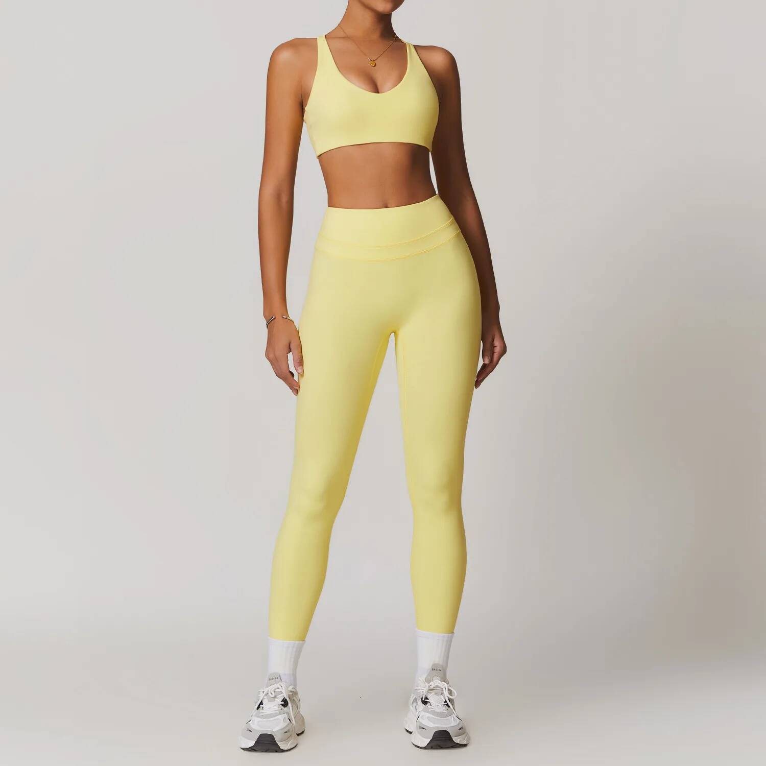 JUREN Suit 2PCS Quick-Drying Gym Set Women Tracksuit Running Workout Short Sleeves Sports Yoga Clothing