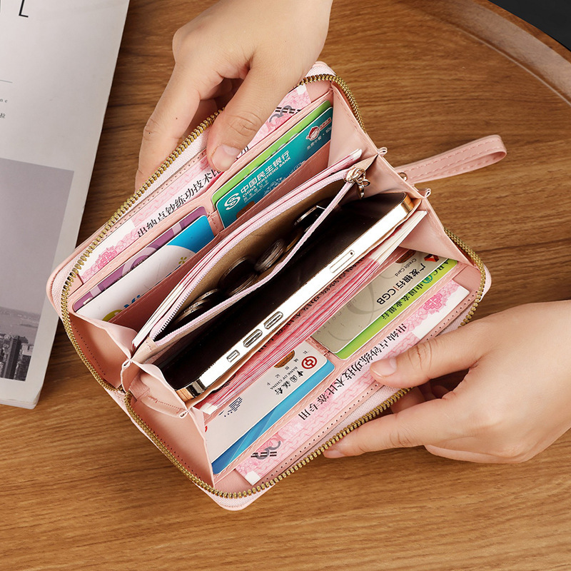 fashion Women s handheld long wallet Korean style handbag multifunctional card holder mobile phone bag coin wallet designer men fashion s wallet