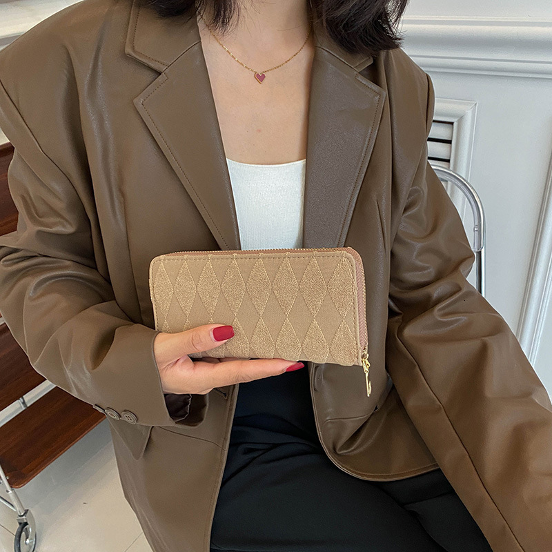 Women's wallet new Korean style long fashion large capacity handbag double-layer double zipper mobile phone bag designer men's wallet